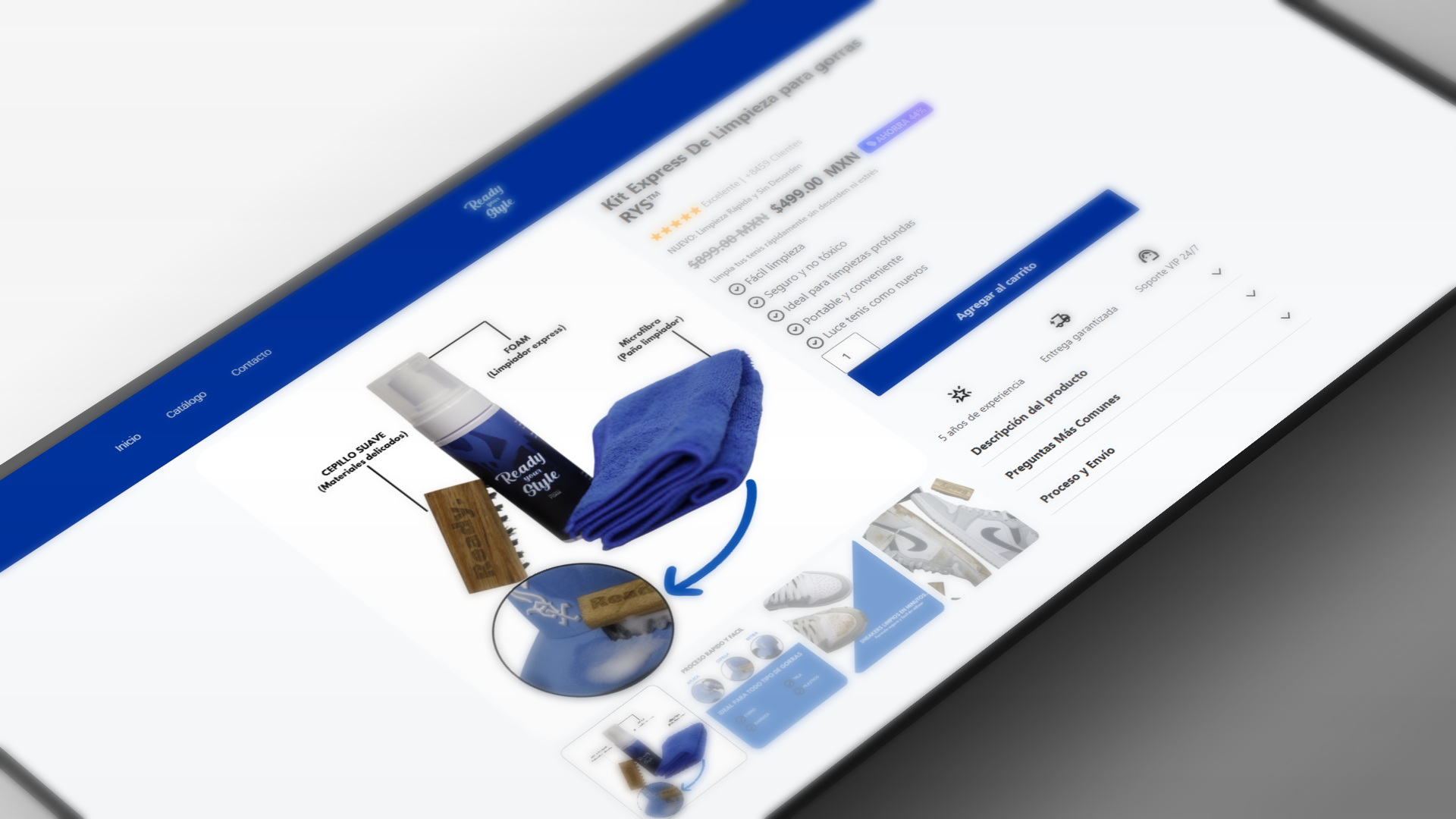 Proyecto: Tienda online de limpiadores para sneakers y gorrasReady Your Style